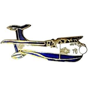 PBY Catalina Seaplane Hat Lapel Brooch Pin WWII Maritime Patrol  1-1/4"L x 1/2"H